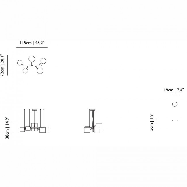 Подвесной светильник MOOOI Statistocrat SUSPENDED MOLSTS-1004 Подвесной светильник MOOOI Statistocrat SUSPENDED MOLSTS-1004
