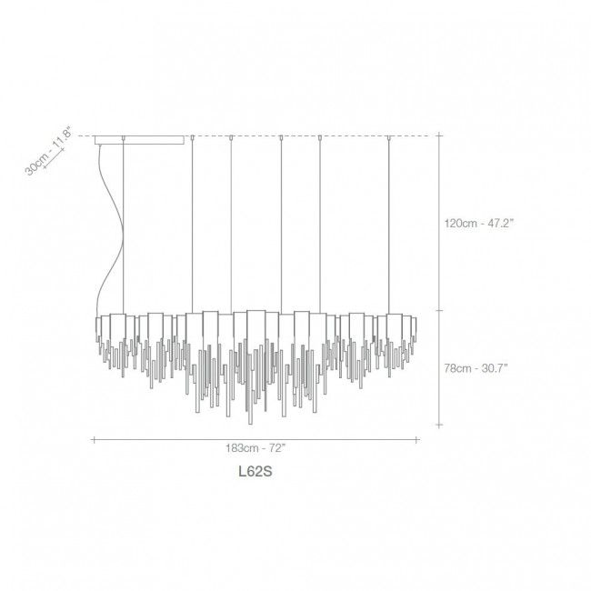 Подвесной светильник Terzani Volver L62S E7 C8 Подвесной светильник Terzani Volver L62S E7 C8