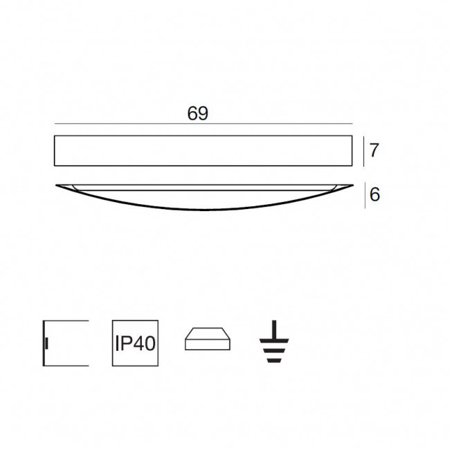 Настенный светильник Linea Light Curve 1147 Настенный светильник Linea Light Curve 1147
