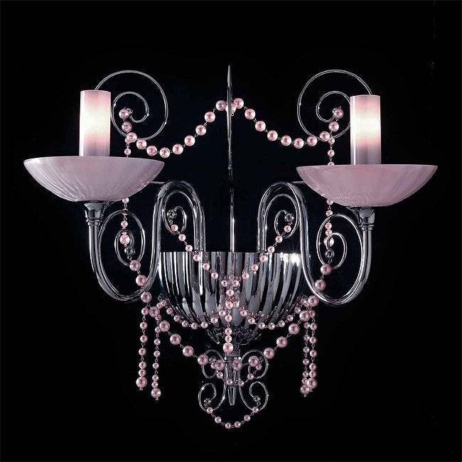 Бра Beby Star 0122A01 Chrome Fuchsia Venice Pink Pearls Бра Beby Star 0122A01 Chrome Fuchsia Venice Pink Pearls