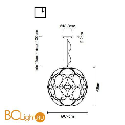 Подвесной светильник Fabbian Giro F30 A01 01 Подвесной светильник Fabbian Giro F30 A01 01