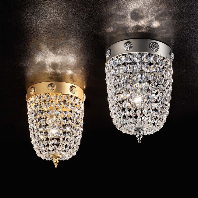 Потолочный светильник Masiero Elegantia PL1 G03-G05 Half cut glass Потолочный светильник Masiero Elegantia PL1 G03-G05 Half cut glass