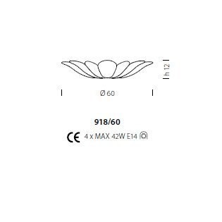 Потолочный светильник Sylcom Bembo 918/60 B CR