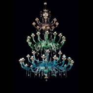 Люстра Beby Garden Party 7810BA6 Gold Multi glass SW Jet Turquoise Люстра Beby Garden Party 7810BA6 Gold Multi glass SW Jet Turquoise