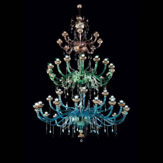 Люстра Beby Garden Party 7810BA6 Gold Multi glass SW Jet Turquoise Люстра Beby Garden Party 7810BA6 Gold Multi glass SW Jet Turquoise