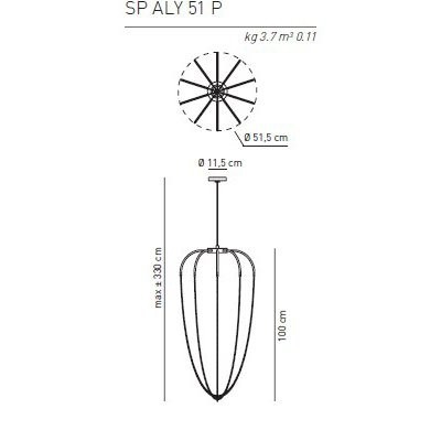 Подвесной светильник Axo Light Alysoid SP ALY 51 P AN NI LED Подвесной светильник Axo Light Alysoid SP ALY 51 P AN NI LED