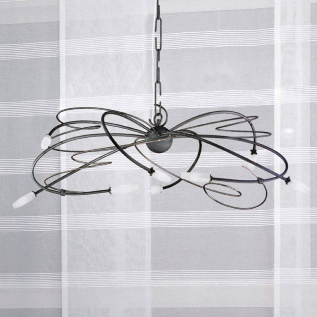 Люстра Masca Miss Irony 1681/8 Ardesia nichel / Glass 347 Люстра Masca Miss Irony 1681/8 Ardesia nichel / Glass 347