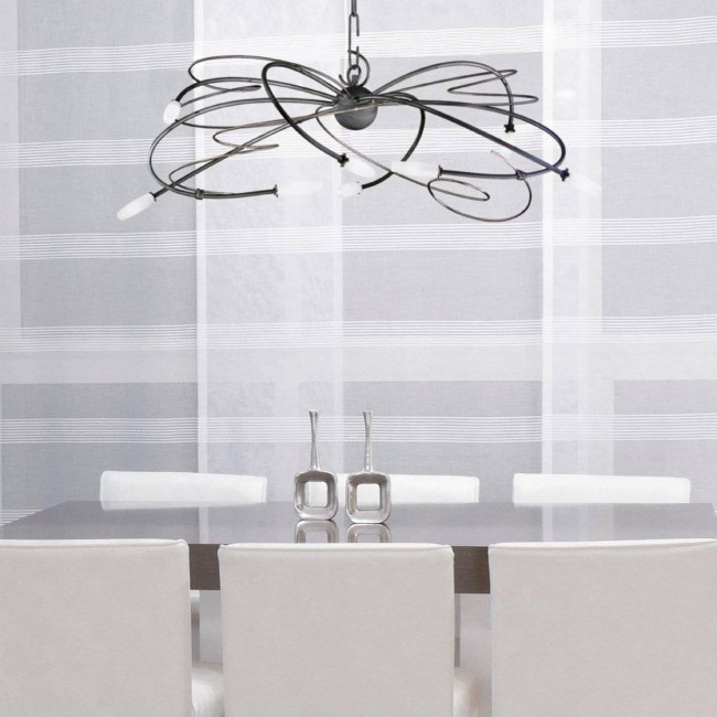 Люстра Masca Miss Irony 1681/8 Ardesia nichel / Glass 347 Люстра Masca Miss Irony 1681/8 Ardesia nichel / Glass 347