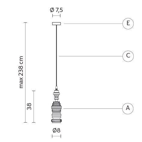 Подвесной светильник Karman Mek SE107 3B INT Подвесной светильник Karman Mek SE107 3B INT