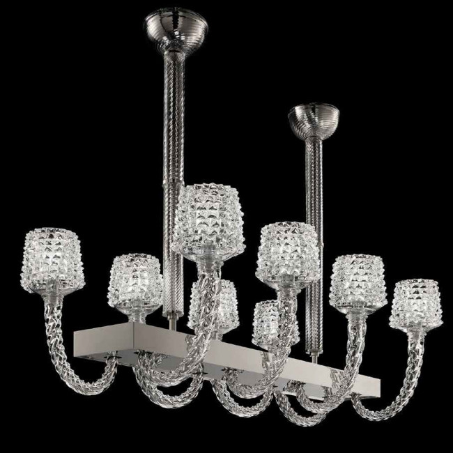 Потолочная люстра Barovier&Toso Florian 5717/08/CC/CL
