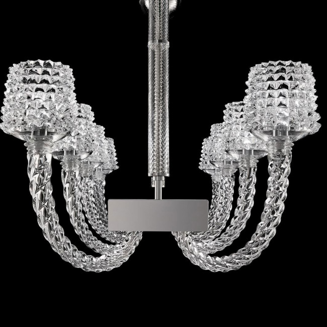 Потолочная люстра Barovier&Toso Florian 5717/08/CC/CL