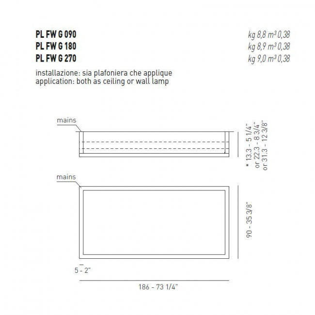 Потолочный светильник Axo Light Lightecture Framework PL FW G 090 PLFWG090FLEBCXX Потолочный светильник Axo Light Lightecture Framework PL FW G 090 PLFWG090FLEBCXX