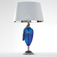 Настольная лампа Euroluce Altea LG1 silver Cobalt blue Настольная лампа Euroluce Altea LG1 silver Cobalt blue