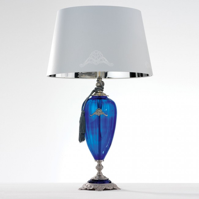 Настольная лампа Euroluce Altea LG1 silver Cobalt blue Настольная лампа Euroluce Altea LG1 silver Cobalt blue