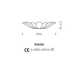 Потолочный светильник Sylcom Bembo 918/60 B RCR
