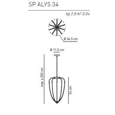 Подвесной светильник Axo Light Alysoid SP ALYS 34 AN NI LED Подвесной светильник Axo Light Alysoid SP ALYS 34 AN NI LED