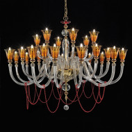 Люстра Euroluce Claire L12+6+6 Amber