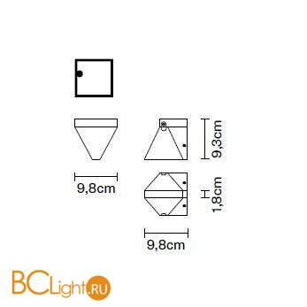 Настенный светильник Fabbian Tripla F41 D01 21 Настенный светильник Fabbian Tripla F41 D01 21