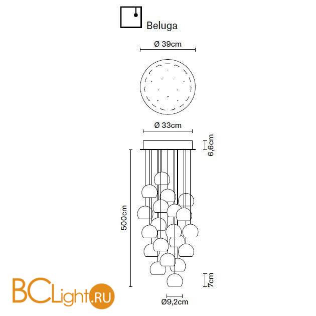 Подвесной светильник Fabbian Beluga Colour F32 A24 00 Подвесной светильник Fabbian Beluga Colour F32 A24 00