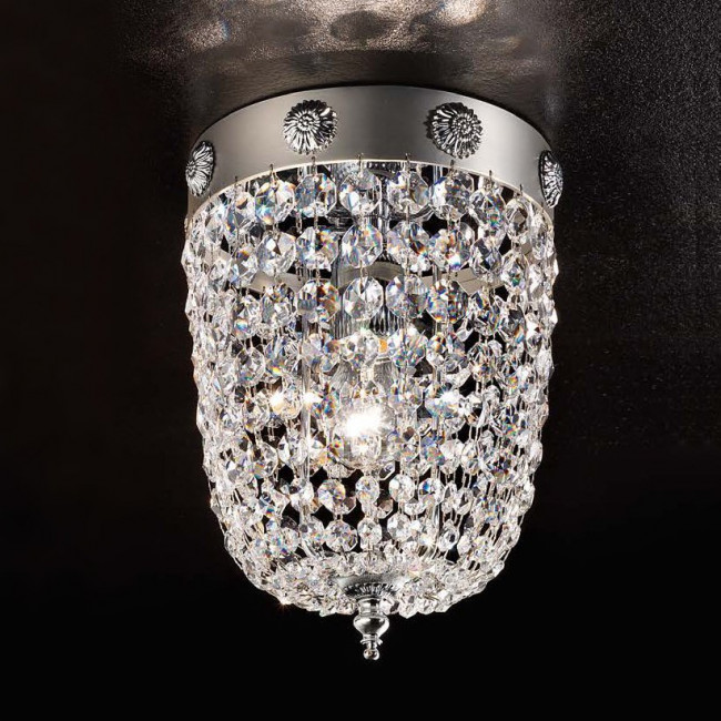 Потолочный светильник Masiero Elegantia PL1 G04-G06 Cut crystal