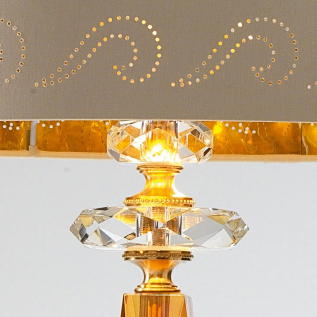 Настольная лампа Euroluce Perseo LG1 Gold Amber Настольная лампа Euroluce Perseo LG1 Gold Amber