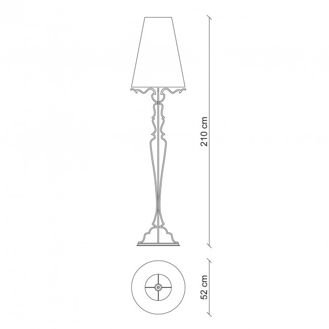 Торшер Baga Bespoke Estrosa ES03 M23 | T29 cat. E
