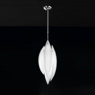 Подвесной светильник IDL Paradise 430/20 Chrome / White Murano Glass Подвесной светильник IDL Paradise 430/20 Chrome / White Murano Glass