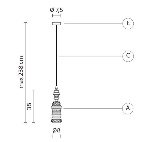 Подвесной светильник Karman Mek SE107 3R INT Подвесной светильник Karman Mek SE107 3R INT