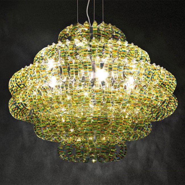 Подвесной светильник Vistosi Ecos SP 90 CR/RI CR Подвесной светильник Vistosi Ecos SP 90 CR/RI CR