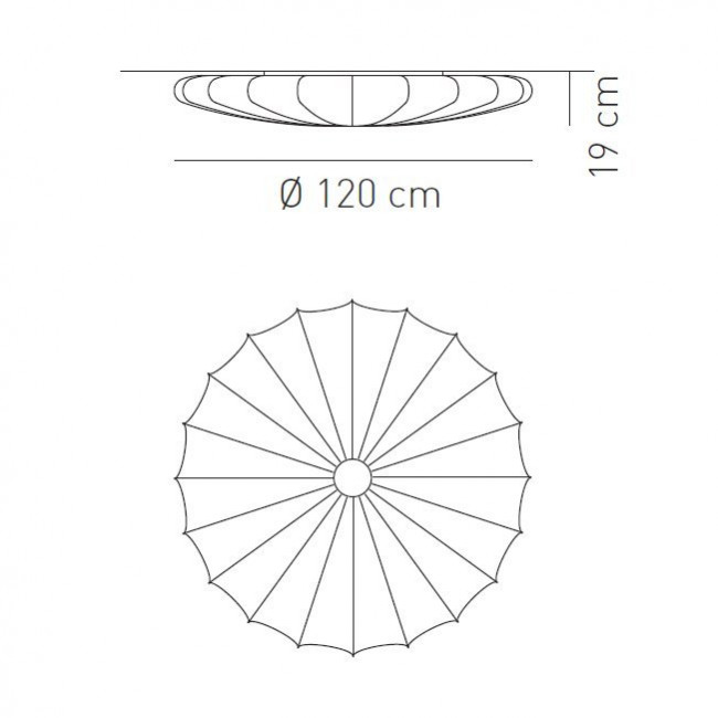 Настенно-потолочный светильник Axo Light Muse PL Mus 120 PLMUS120AZXXE27 Настенно-потолочный светильник Axo Light Muse PL Mus 120 PLMUS120AZXXE27