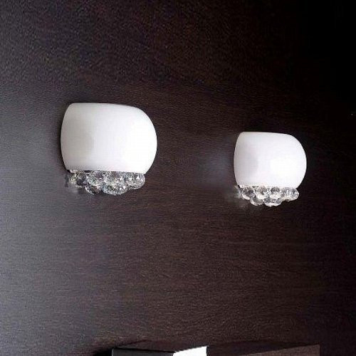 Настенный светильник Masiero Mir A1 CUT CRYSTAL / WH