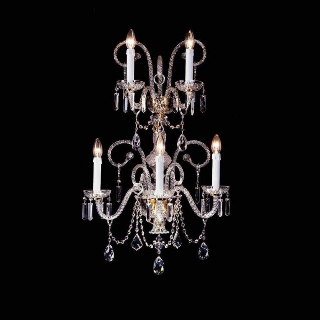 Бра Beby Group Crystal 7300/5A Light Gold CUT CRYSTAL Бра Beby Group Crystal 7300/5A Light Gold CUT CRYSTAL
