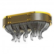 Потолочный светильник Beby Group Milano Deco 8030Q02 Light gold Smoked Glass Потолочный светильник Beby Group Milano Deco 8030Q02 Light gold Smoked Glass