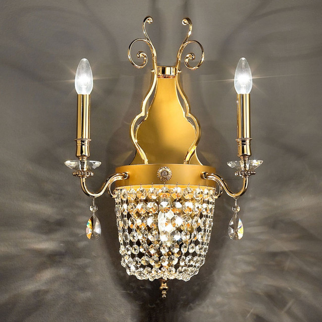 Бра Masiero Elegantia A2+1 G03-G05 Half cut glass Бра Masiero Elegantia A2+1 G03-G05 Half cut glass