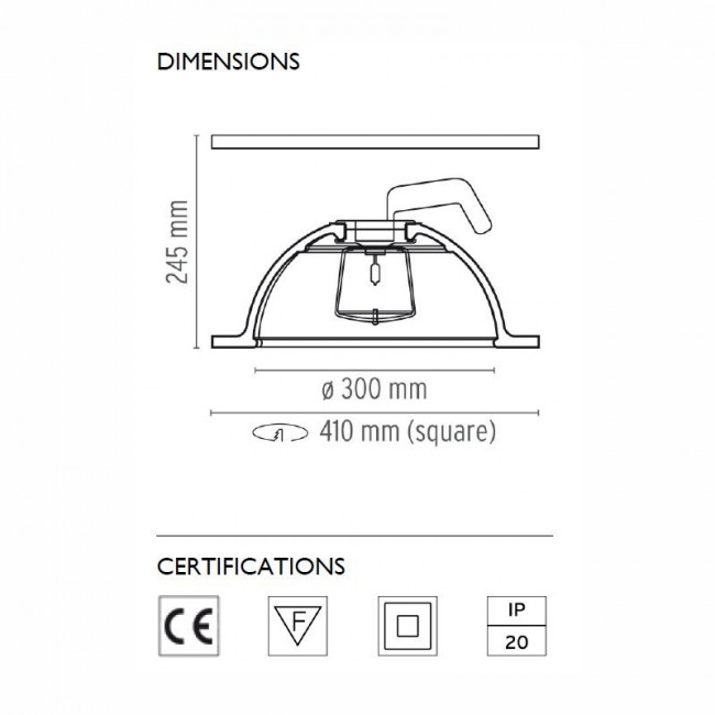 Встраиваемый светильник Flos Skygarden Recessed GY6,35 F6430009 Встраиваемый светильник Flos Skygarden Recessed GY6,35 F6430009