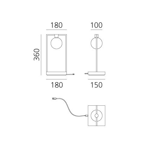 Настольный светильник Artemide Curiosity 0175010A