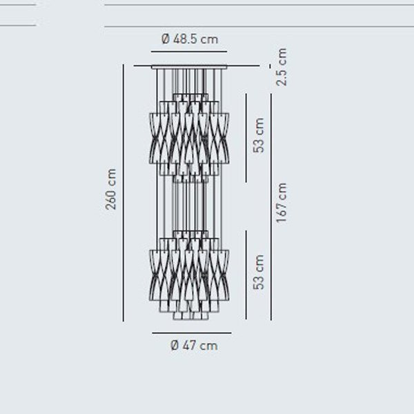 Подвесной светильник Axo Light Aura SP AU 45/2 BC SPAU45/2BCCRE27 Подвесной светильник Axo Light Aura SP AU 45/2 BC SPAU45/2BCCRE27