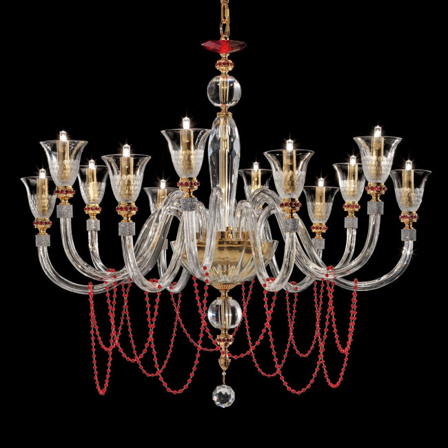 Люстра Euroluce Claire L6+6 Clear Люстра Euroluce Claire L6+6 Clear