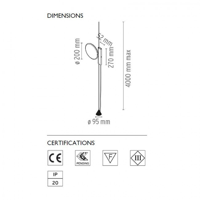 Подвесной светильник Flos OK Yellow F4640019 Подвесной светильник Flos OK Yellow F4640019