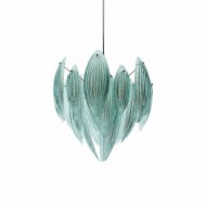 Подвесной светильник IDL Paradise 430/62 Chrome / Aquamarine Murano glass Подвесной светильник IDL Paradise 430/62 Chrome / Aquamarine Murano glass