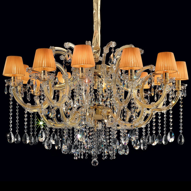 Люстра Masiero Maria Teresa VE 984/12 MT CUT CRYSTAL ORG/14/AMB