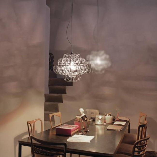 Подвесной светильник Vistosi Giogali SP 35 E27 CR/TR CR Подвесной светильник Vistosi Giogali SP 35 E27 CR/TR CR