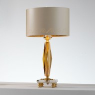 Настольная лампа Euroluce Perseo LP1 Gold Amber Настольная лампа Euroluce Perseo LP1 Gold Amber