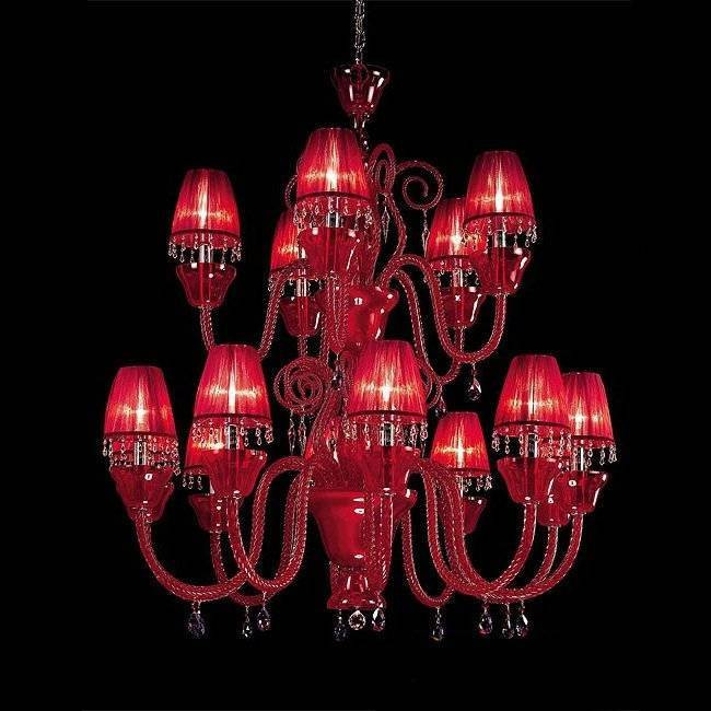 Люстра Beby La Femme 7700B05 Chrome Red Sensuelle 280 Swarovski Almond
