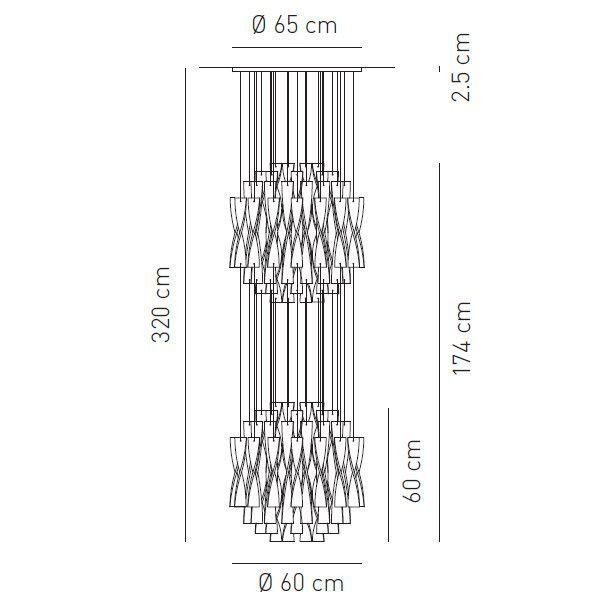 Подвесной светильник Axo Light Aura SP AU 60/2 BC SPAU60/2BCCRE27 Подвесной светильник Axo Light Aura SP AU 60/2 BC SPAU60/2BCCRE27