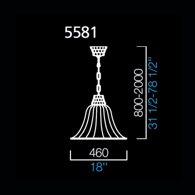Подвесной светильник Barovier&Toso Rigati 5581/CC Подвесной светильник Barovier&Toso Rigati 5581/CC