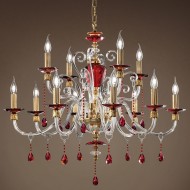 Люстра Euroluce Rubino Alicante L8+4 Ruby Люстра Euroluce Rubino Alicante L8+4 Ruby