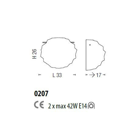 Настенно-потолочный светильник Sylcom Emisphera 0207 TOP Настенно-потолочный светильник Sylcom Emisphera 0207 TOP