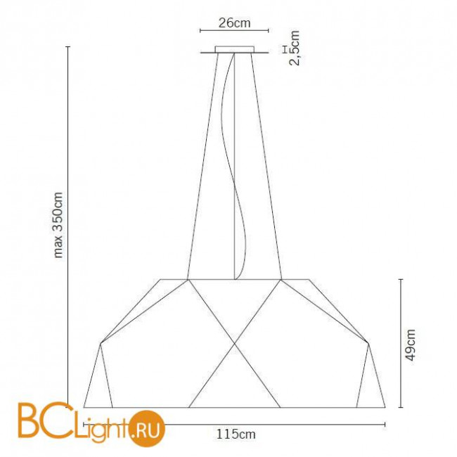 Подвесной светильник Fabbian Crio D81 A03 01 Подвесной светильник Fabbian Crio D81 A03 01