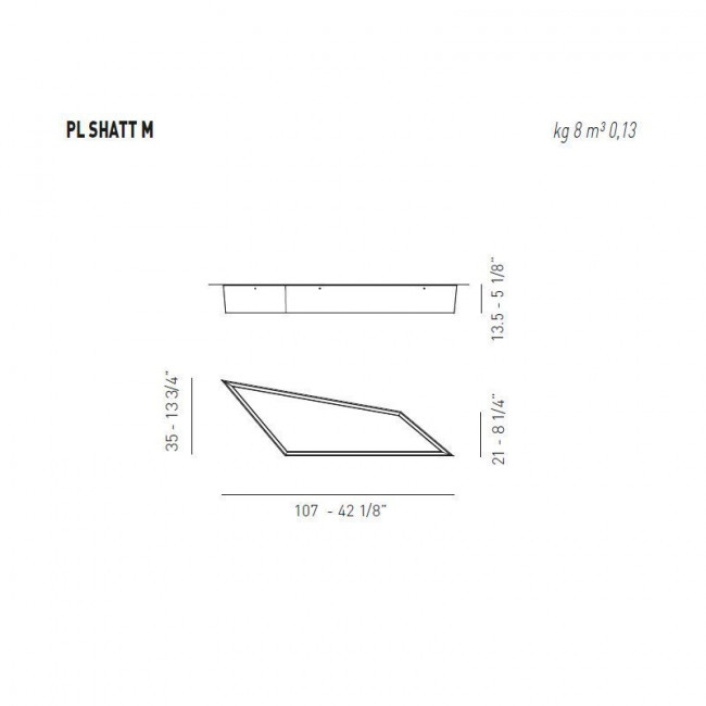 Потолочный светильник Axo Light Lightecture Shatter PL SHATT M PLSHATTMLEDBCXX